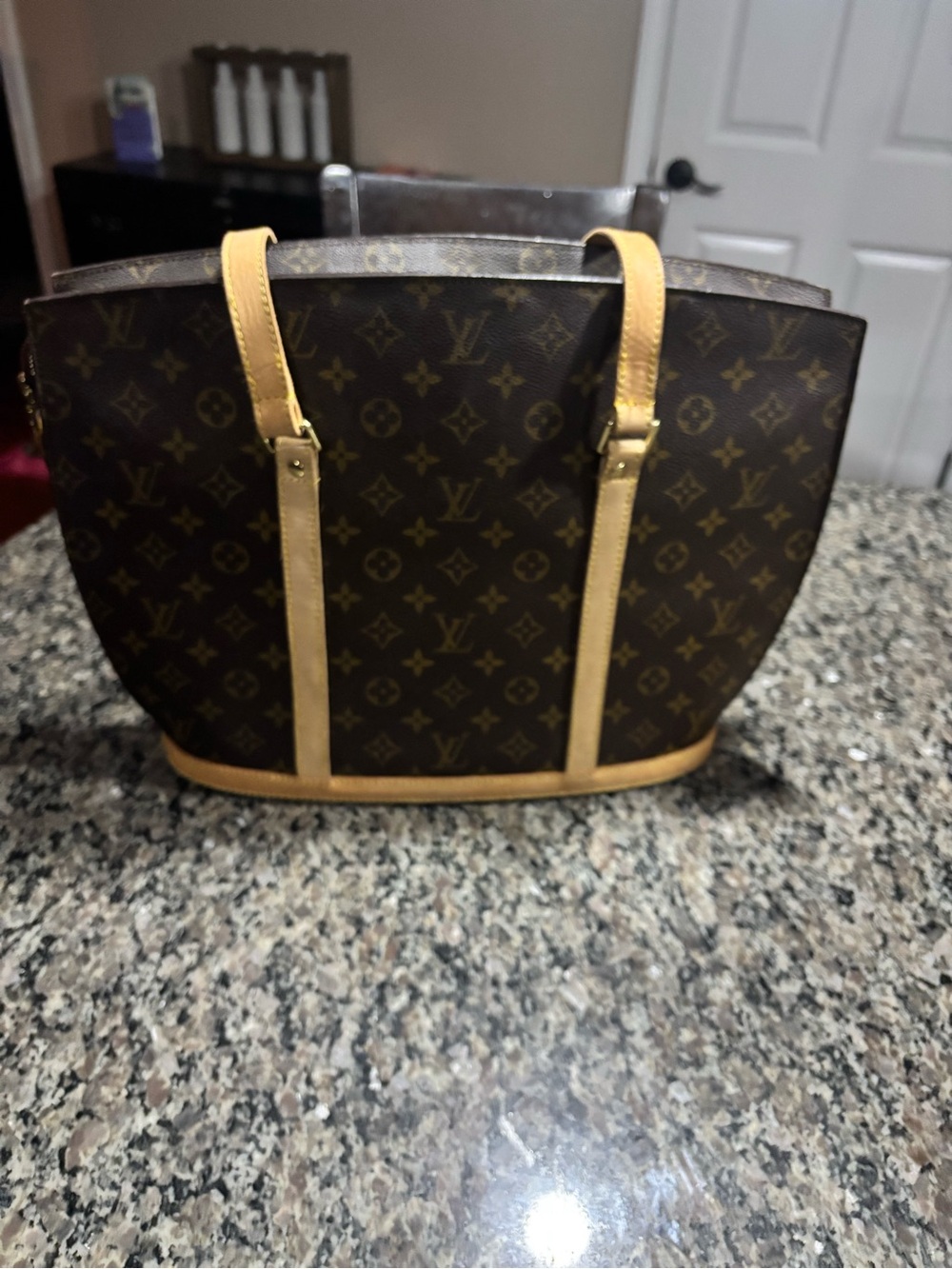 Louis Vuitton Monogram Canvas Tote with Vachetta Trim